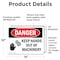Signmission Keep Hands Out Of Machinery Danger Sign, Vinyl Decal, 14in W x 10in L, 2PK OS-2PACK-DS-D-1014-L-1394 - alternate 5